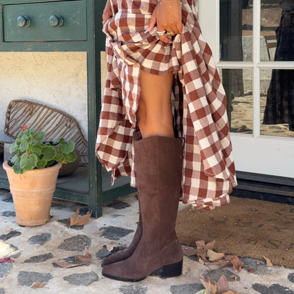 VIRONA H2O DARK BROWN SUEDE