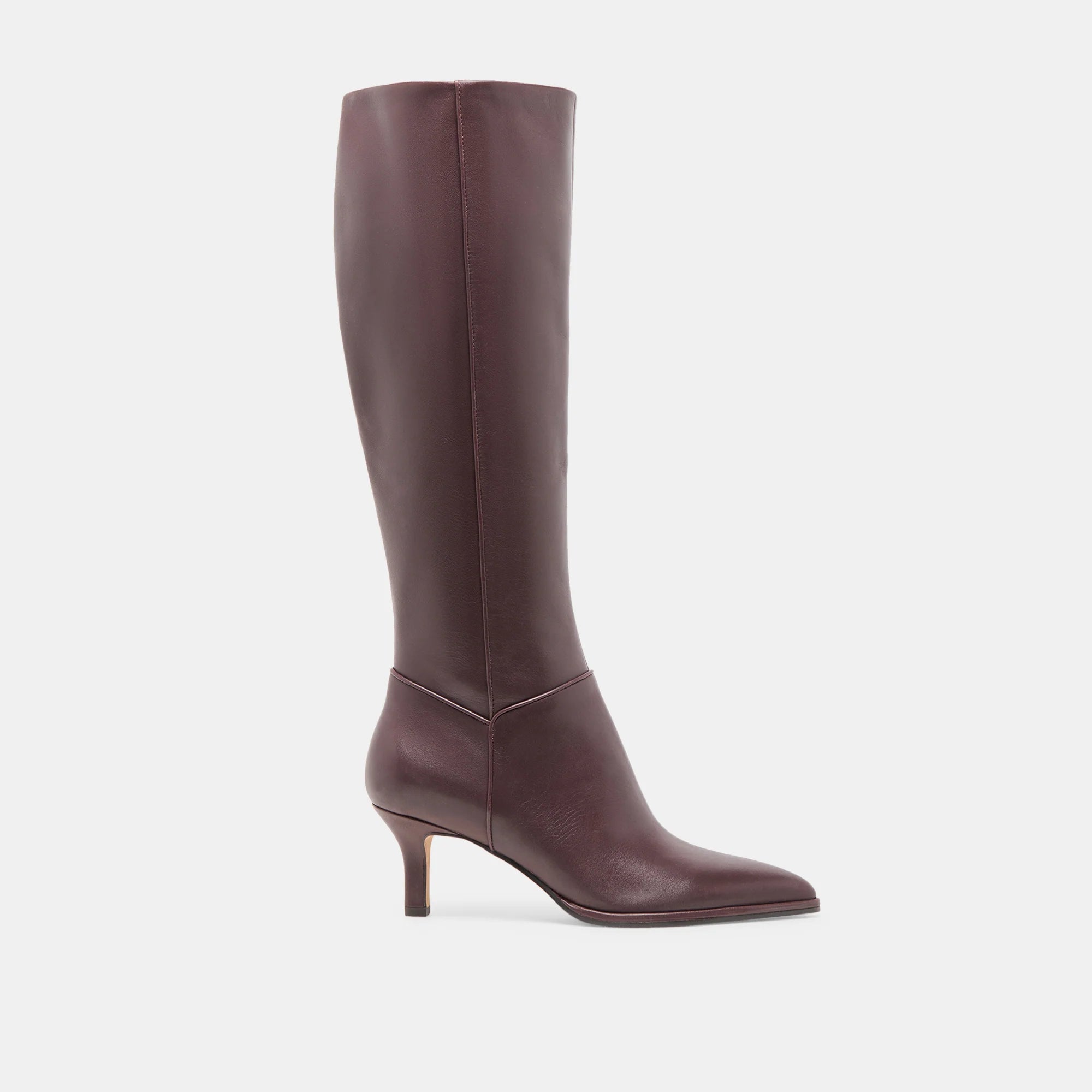 ALDY Mulberry Leather Knee High Boots | Women's Designer ALDY Mulberry Leather Knee High Boots | Women's Designer