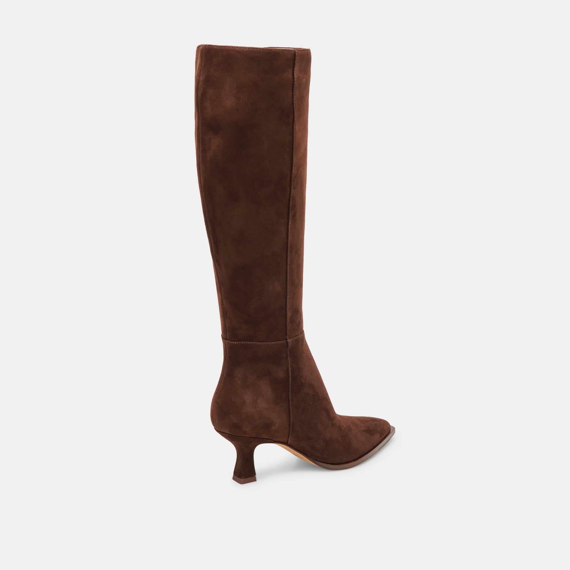AUGGIE WIDE CALF DARK BROWN SUEDE