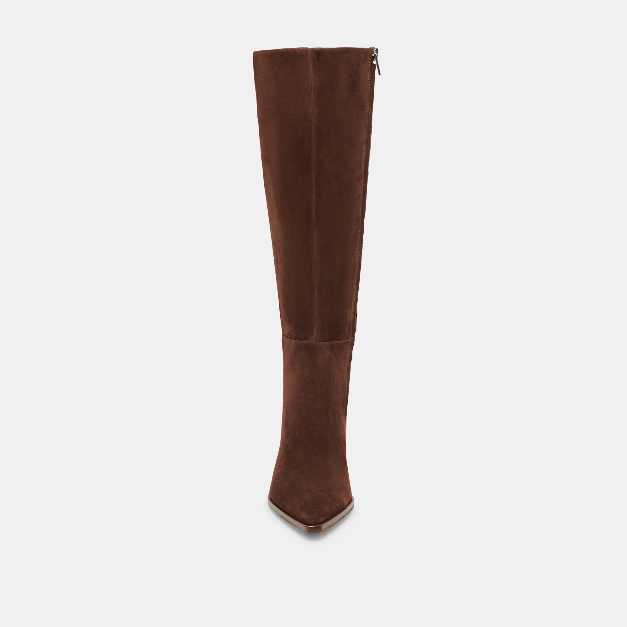 AUGGIE WIDE CALF DARK BROWN SUEDE