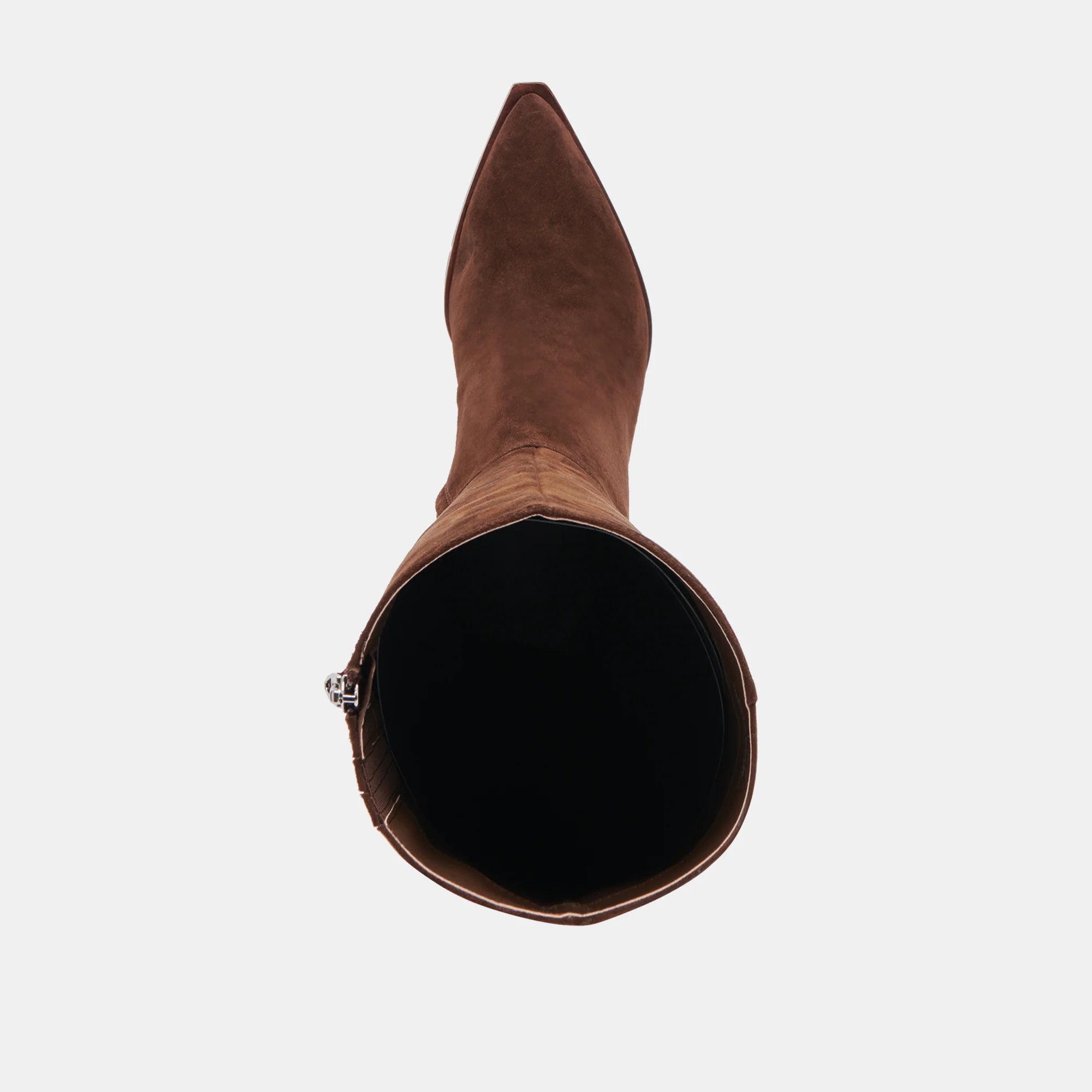 AUGGIE WIDE CALF DARK BROWN SUEDE