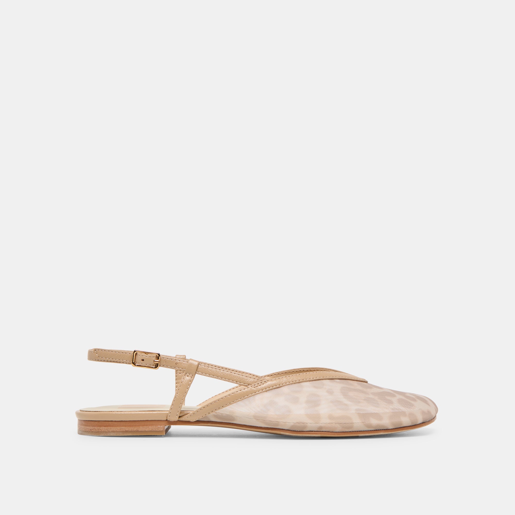 AZRIEL Lt Leopard Mesh Slingback Flats | Women's Designer Shoes
