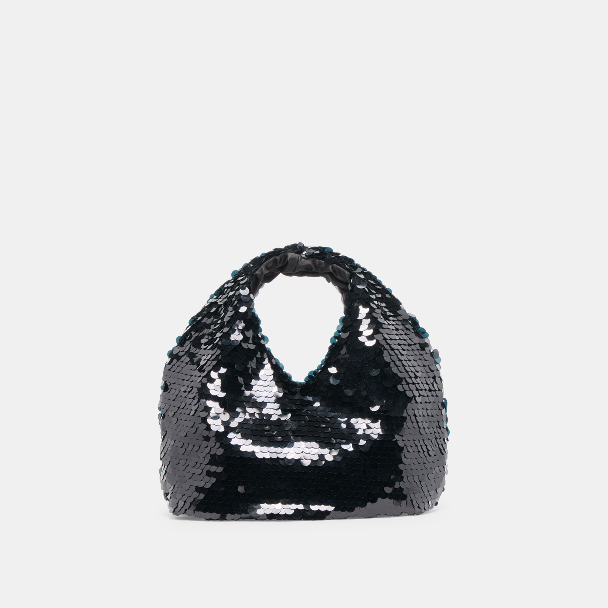 DAHLIA SEQUIN Black Top Handle Bag | Women's Designer Handbags