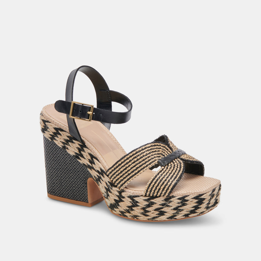 CALE RAPHIA NOIR NATUREL