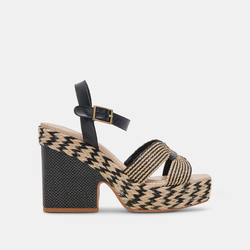 CALE RAPHIA NOIR NATUREL