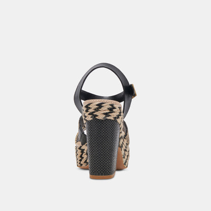 CALE RAPHIA NOIR NATUREL