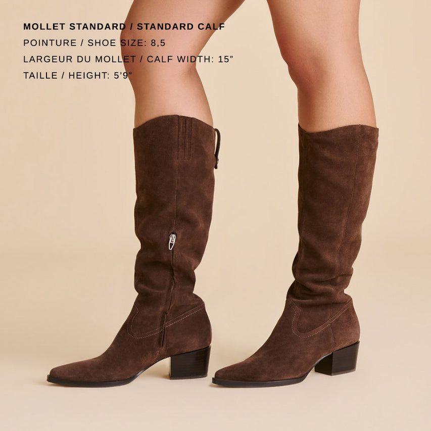 VIRONA H2O DARK BROWN SUEDE