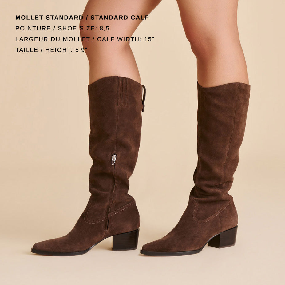 VIRONA H2O DARK BROWN SUEDE