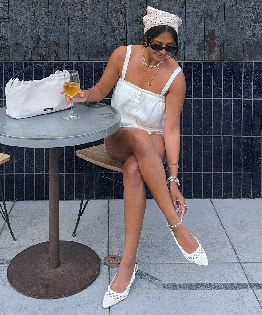 OLYMPA WHITE WOVEN STELLA
