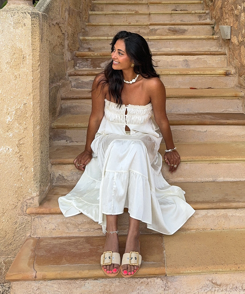 DASA WHITE/NATURAL RAFFIA - view 2