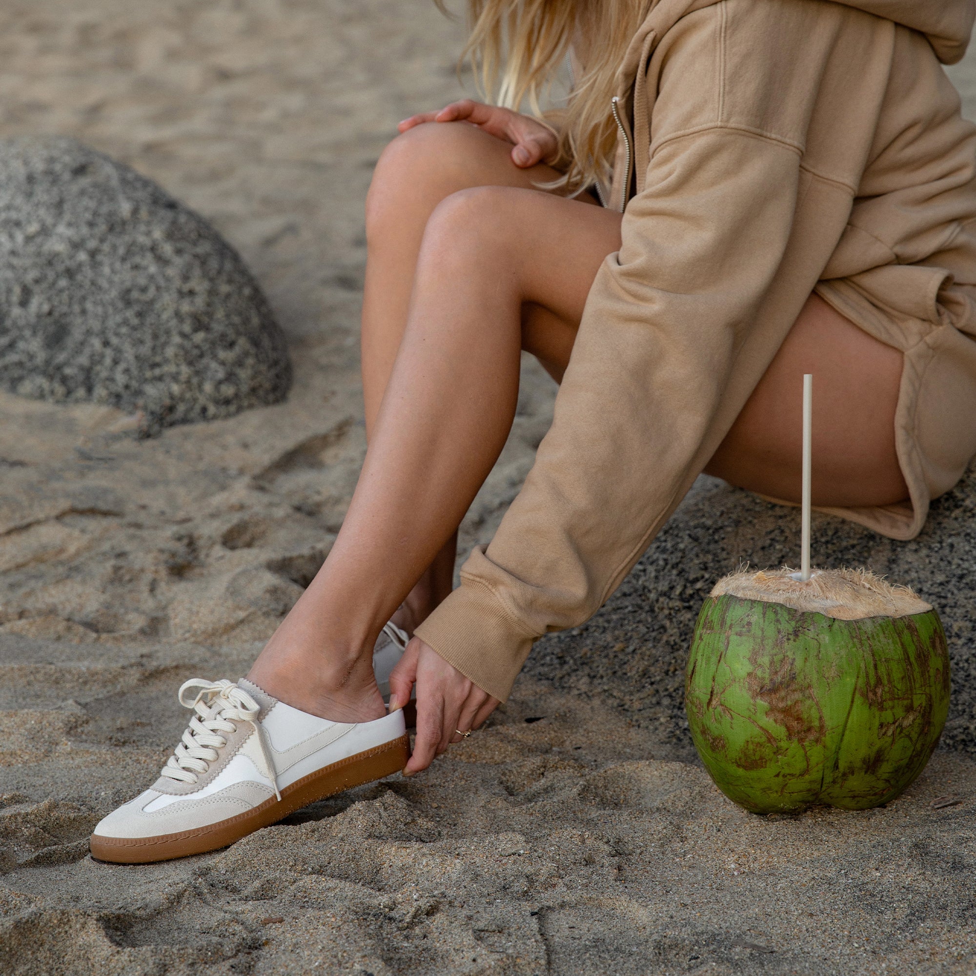NOTICE Ivory Multi Slide Sneakers | Women's Designer Shoes – Dolce
