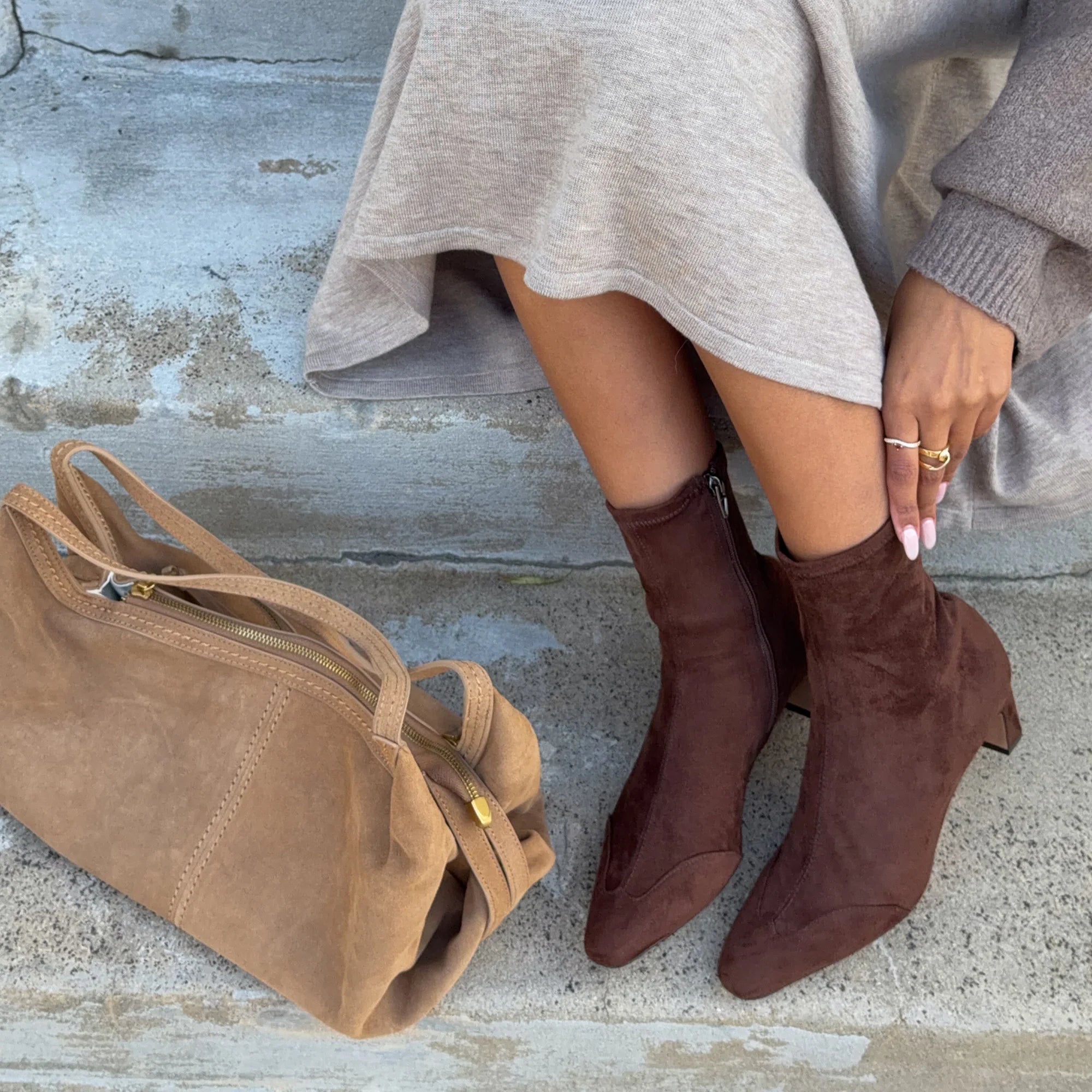 ANIKA SUEDE BRUN FONCÉ - view 6