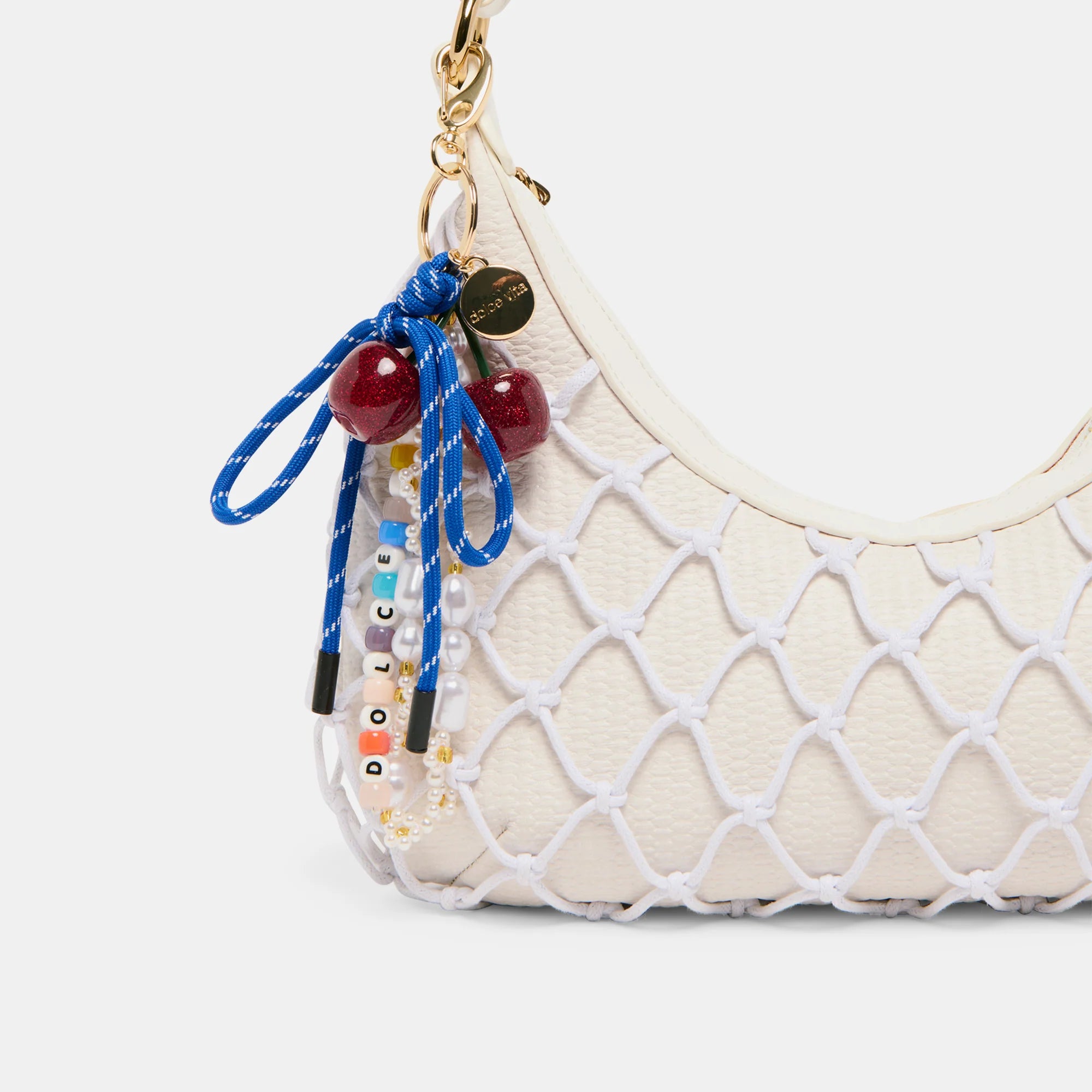 CHARME DE SAC PERLÉ BLEU MULTICOLORE