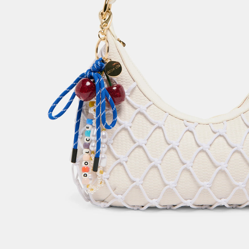 CHARME DE SAC PERLÉ BLEU MULTICOLORE