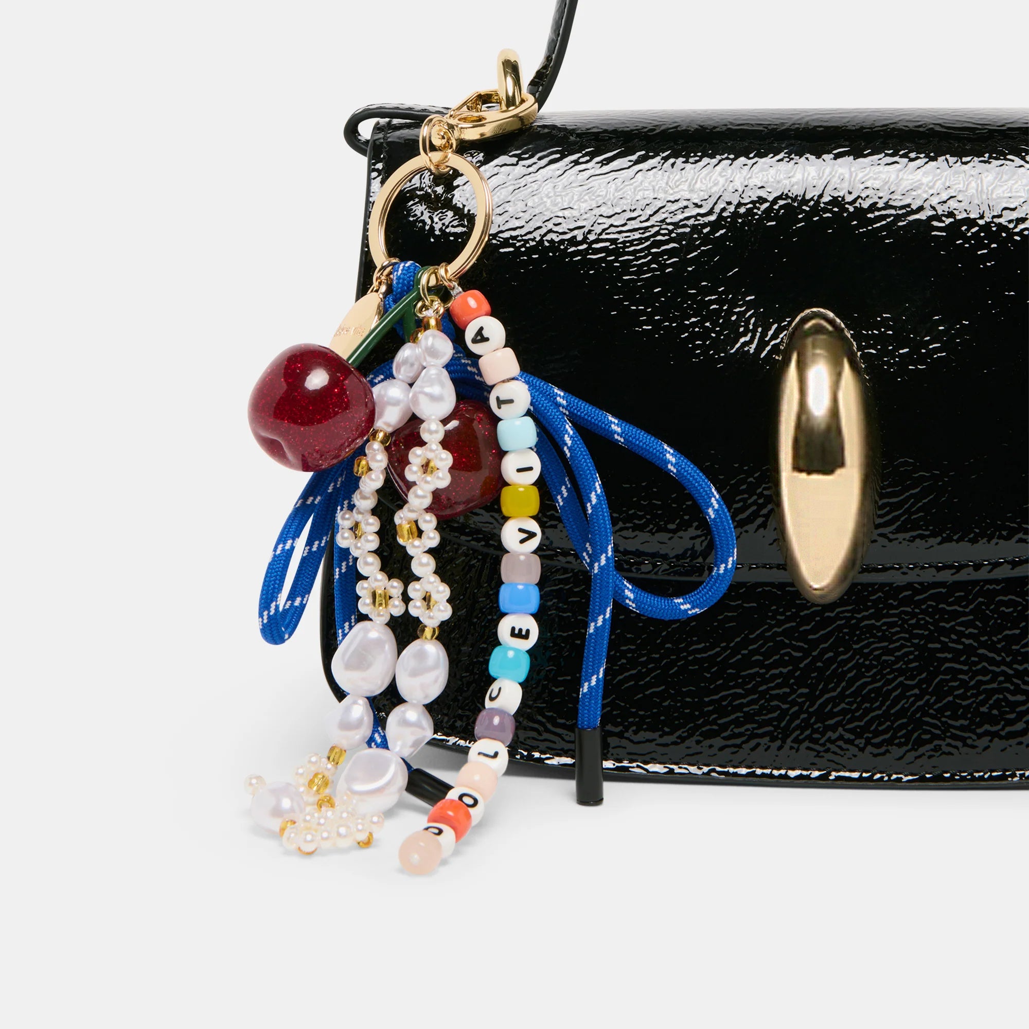 CHARME DE SAC PERLÉ BLEU MULTICOLORE