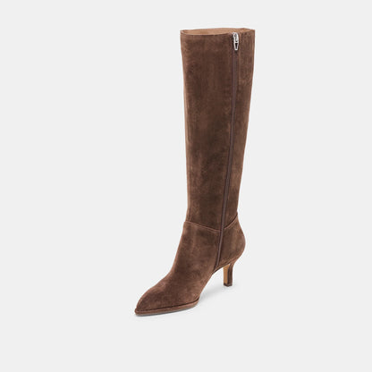ALDY DARK BROWN SUEDE