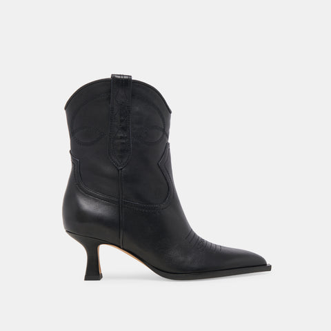 DOLCEVITA ANGEL BLACK LEATHER Western Inspired