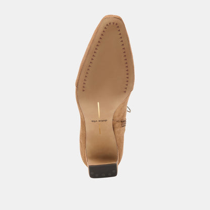 ANIKA LIGHT BROWN SUEDE