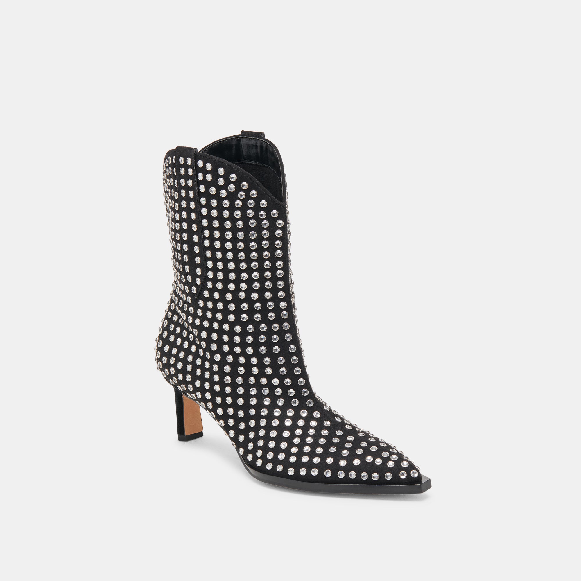 ANZEL CRYSTAL STUD CUIR NOIR - view 2