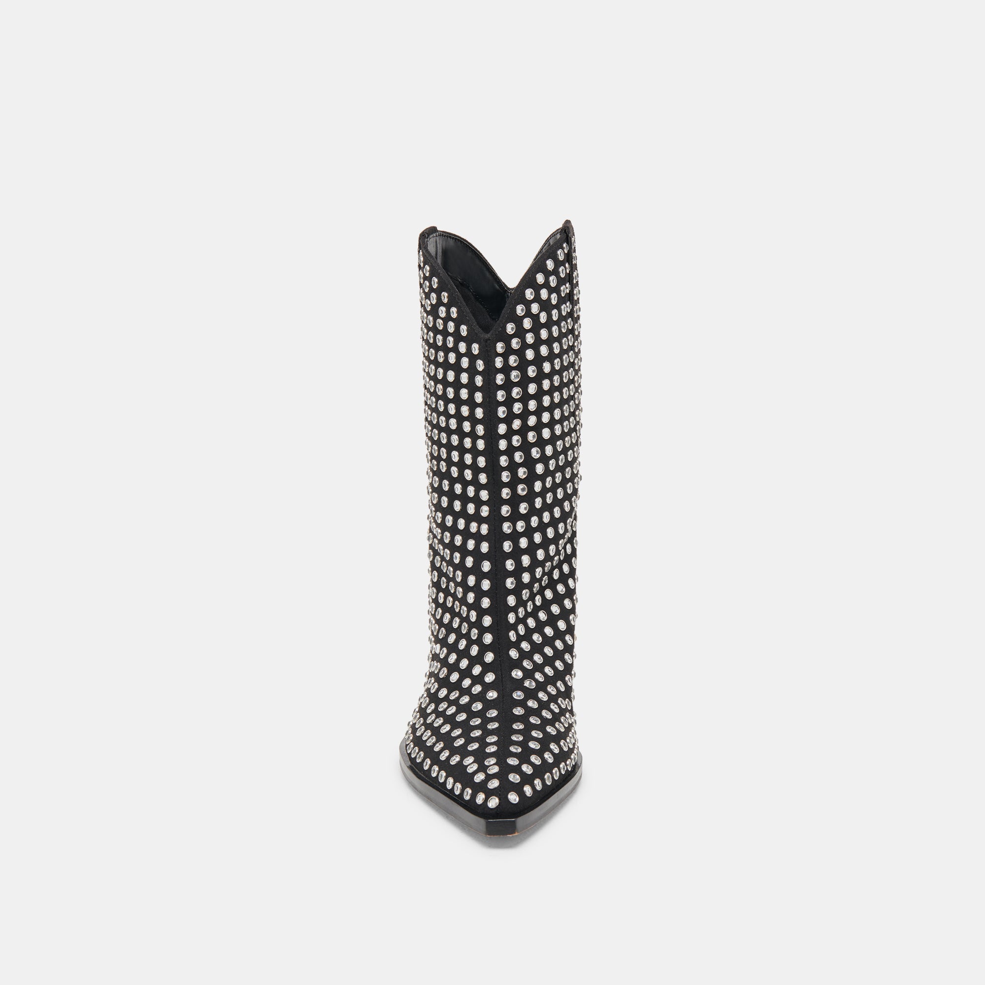 ANZEL CRYSTAL STUD CUIR NOIR - view 6