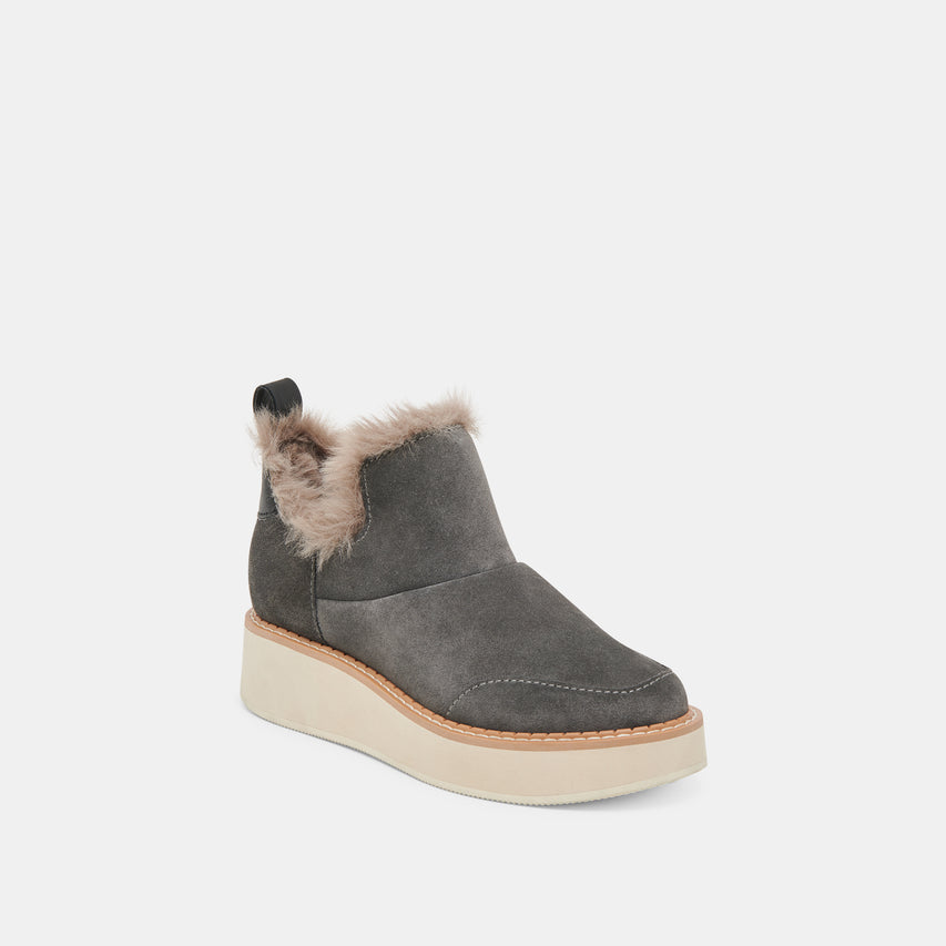 ARDY PLUSH CHARCOAL SUEDE