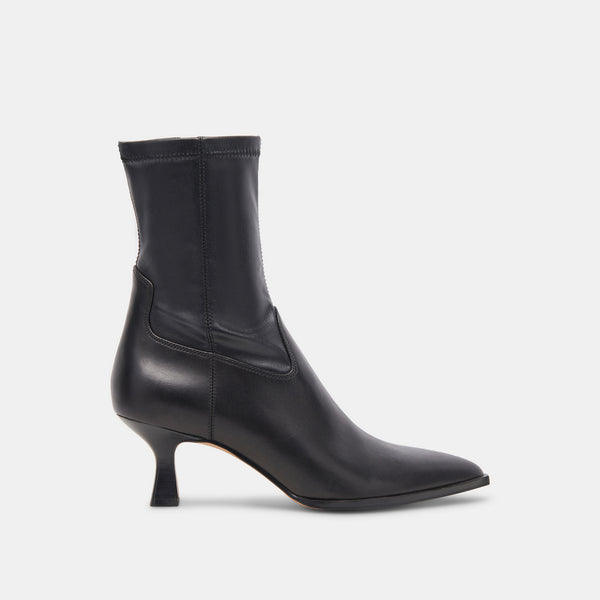 Arya Black Leather Bootie Size 7.5 By Dolce Vita