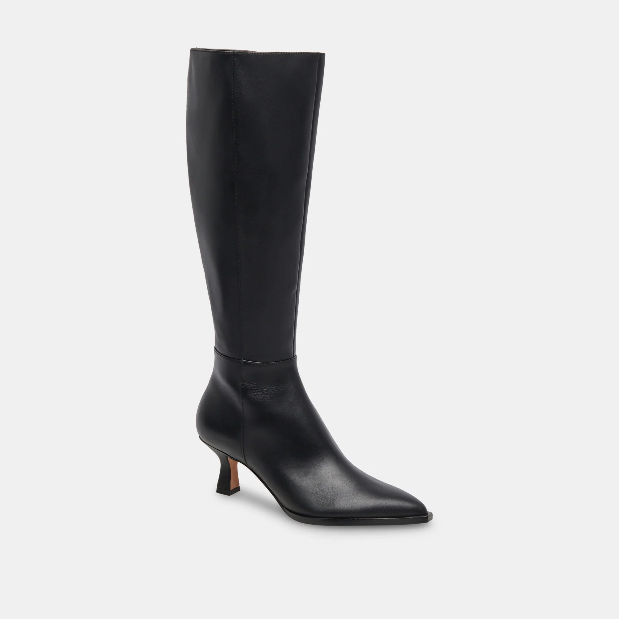 AUGGIE EXTRA WIDE CALF BLACK LEATHER