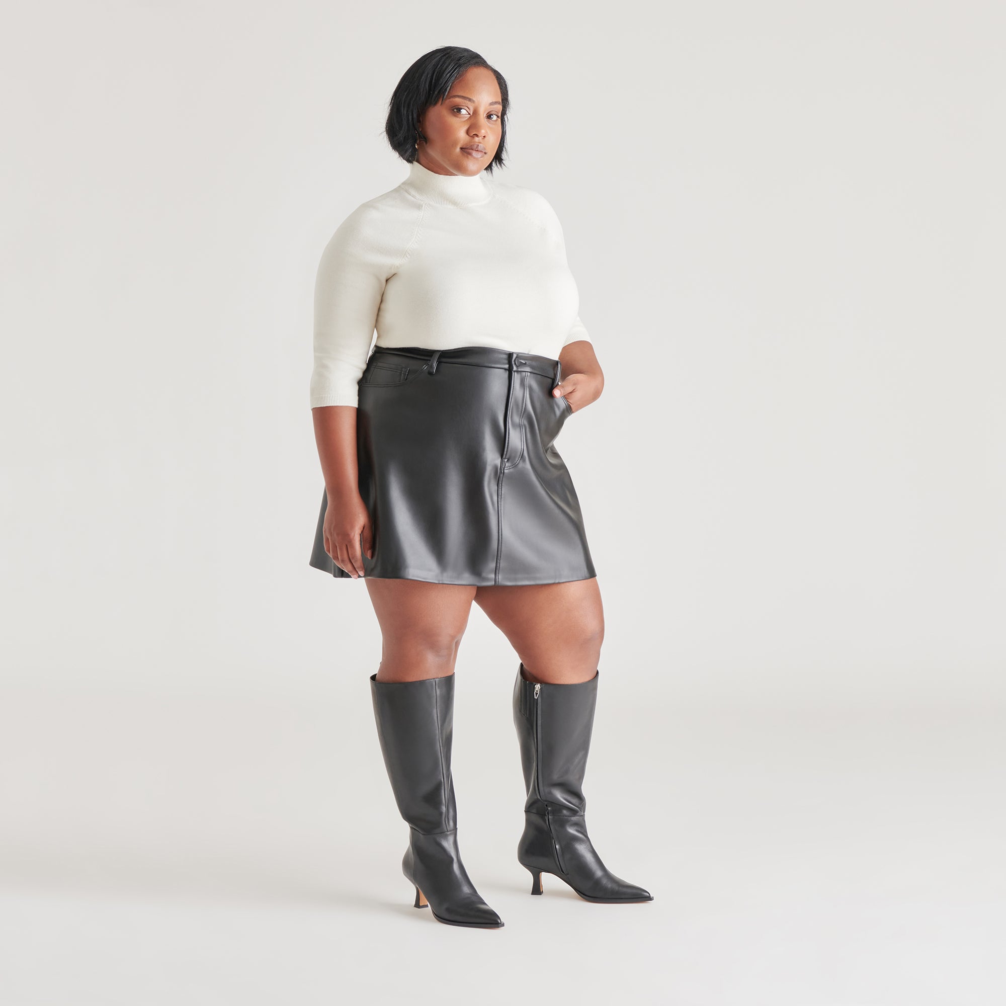 AUGGIE MOLLET EXTRA FORT CUIR NOIR