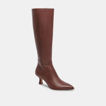 AUGGIE NARROW CALF CHOCOLATE LEATHER