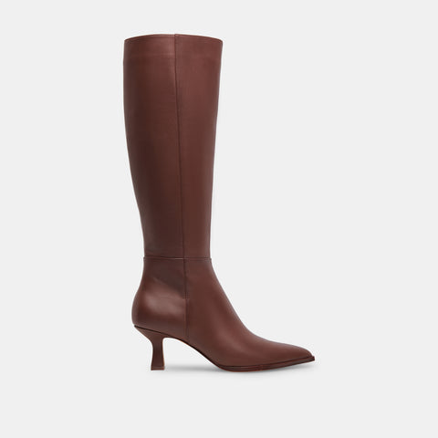 DOLCEVITA AUGGIE CHOCOLATE LEATHER Boots & Booties