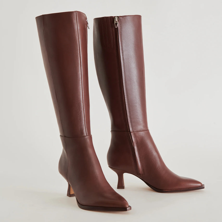 AUGGIE MOLLET FORT CUIR CHOCOLAT