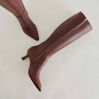 AUGGIE MOLLET EXTRA FORT CUIR CHOCOLAT