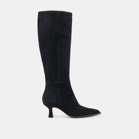 DOLCEVITA AUGGIE ONYX SUEDE Black Boots & Booties