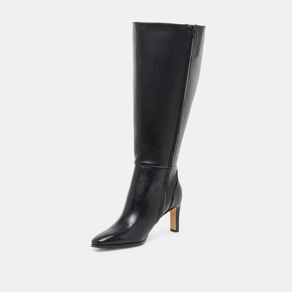 EMMI EXTRA WIDE CALF BLACK LEATHER