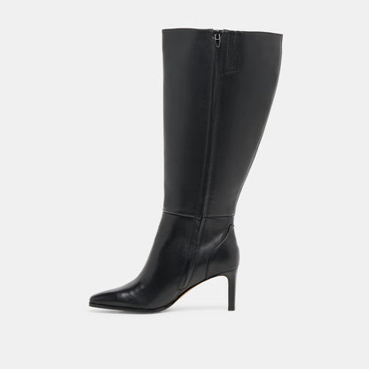 EMMI EXTRA WIDE CALF BLACK LEATHER