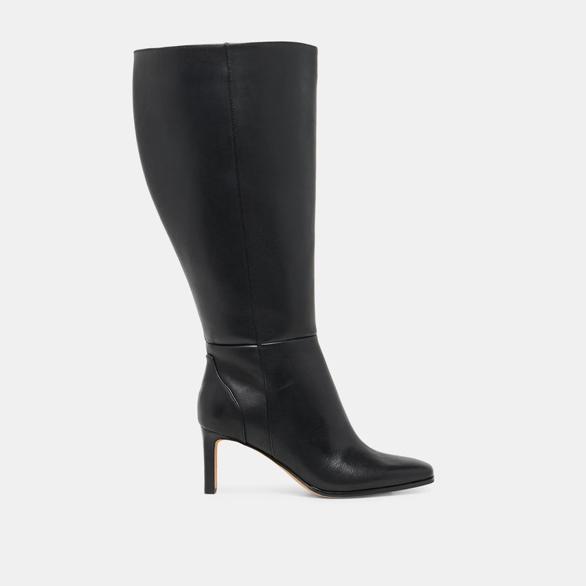 EMMI EXTRA WIDE CALF BLACK LEATHER