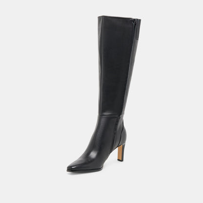 EMMI WIDE CALF BLACK LEATHER
