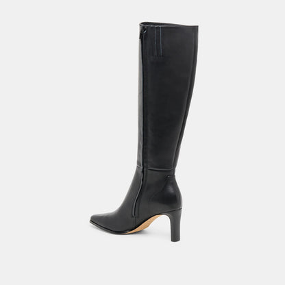 EMMI WIDE CALF BLACK LEATHER