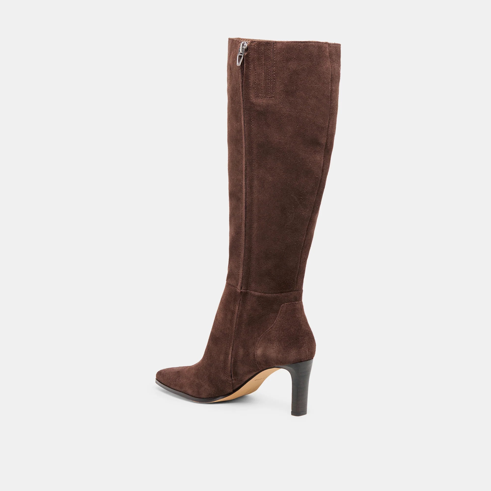 EMMI WIDE CALF DARK BROWN SUEDE