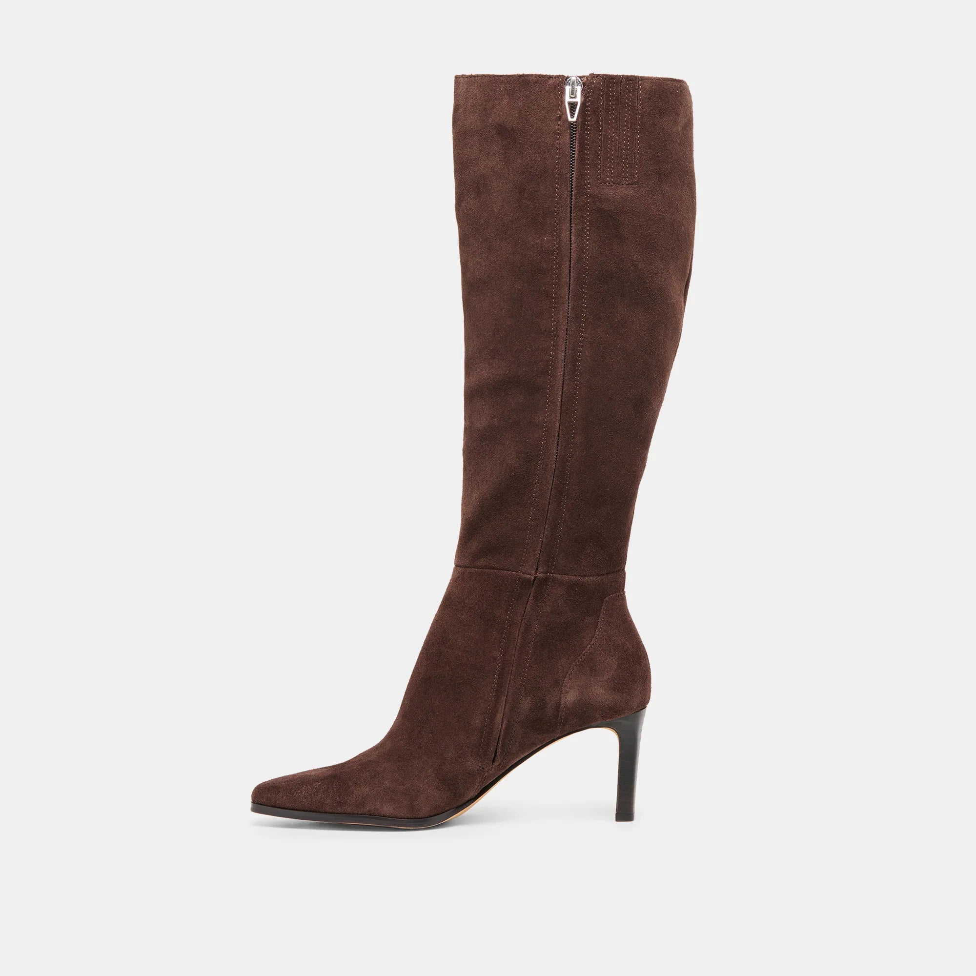 EMMI WIDE CALF DARK BROWN SUEDE