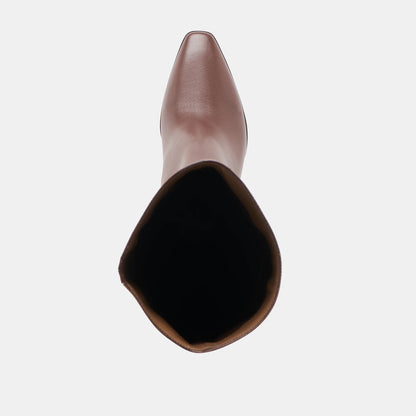 EMMI WIDE CALF CHOCOLATE LEATHER