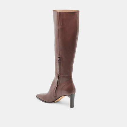 EMMI EXTRA WIDE CALF CHOCOLATE LEATHER