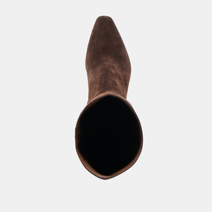 EMMI DARK BROWN SUEDE