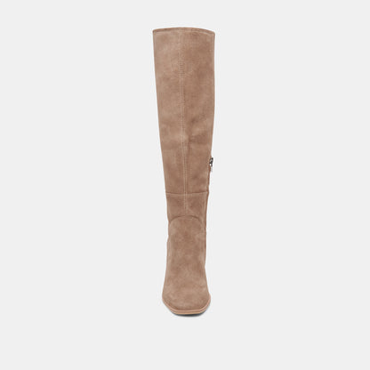 FYNN WIDE CALF TRUFFLE SUEDE