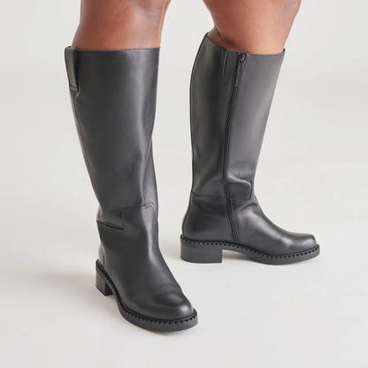 GLORY H2O EXTRA WIDE CALF BLACK LEATHER