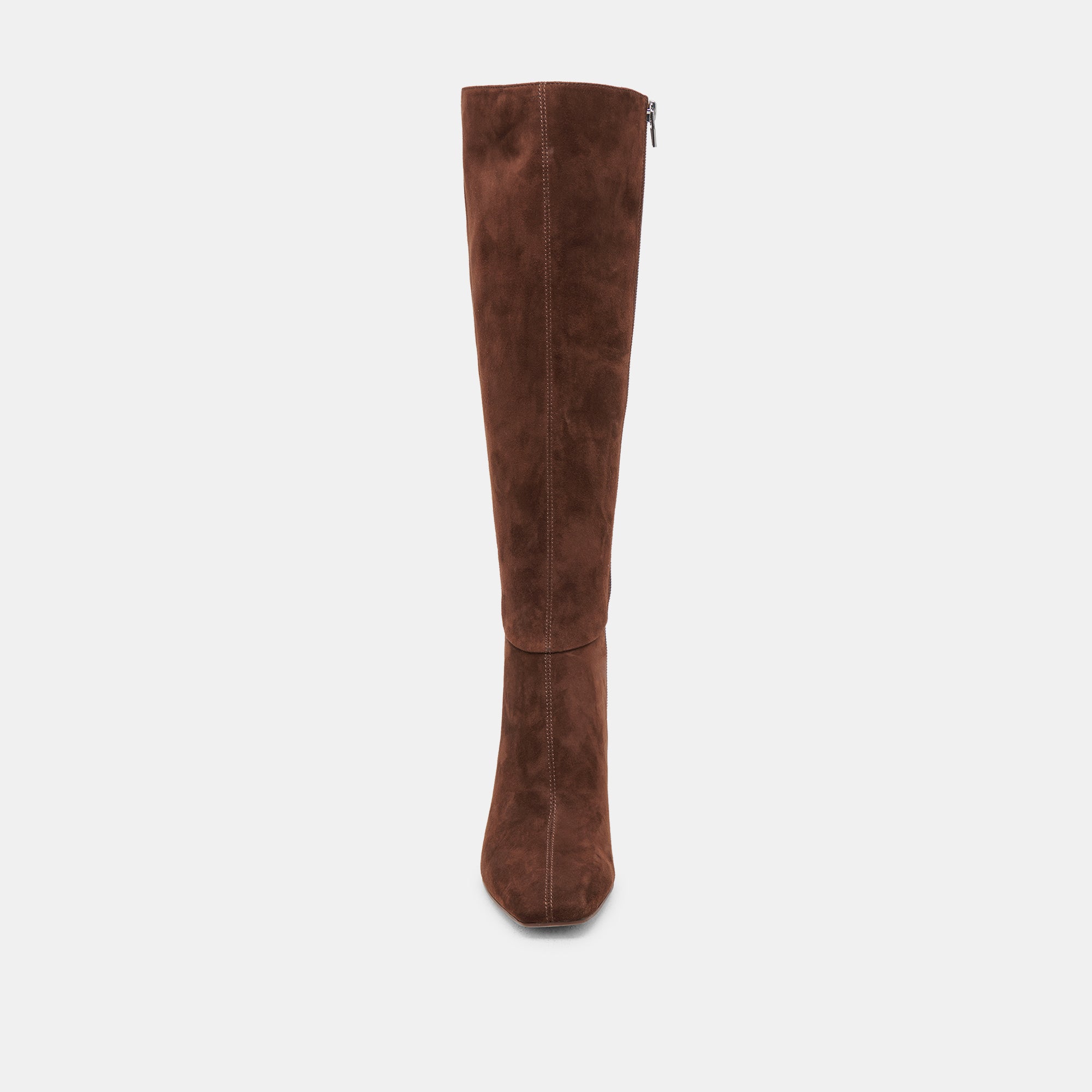 Dark brown wide calf boots best sale