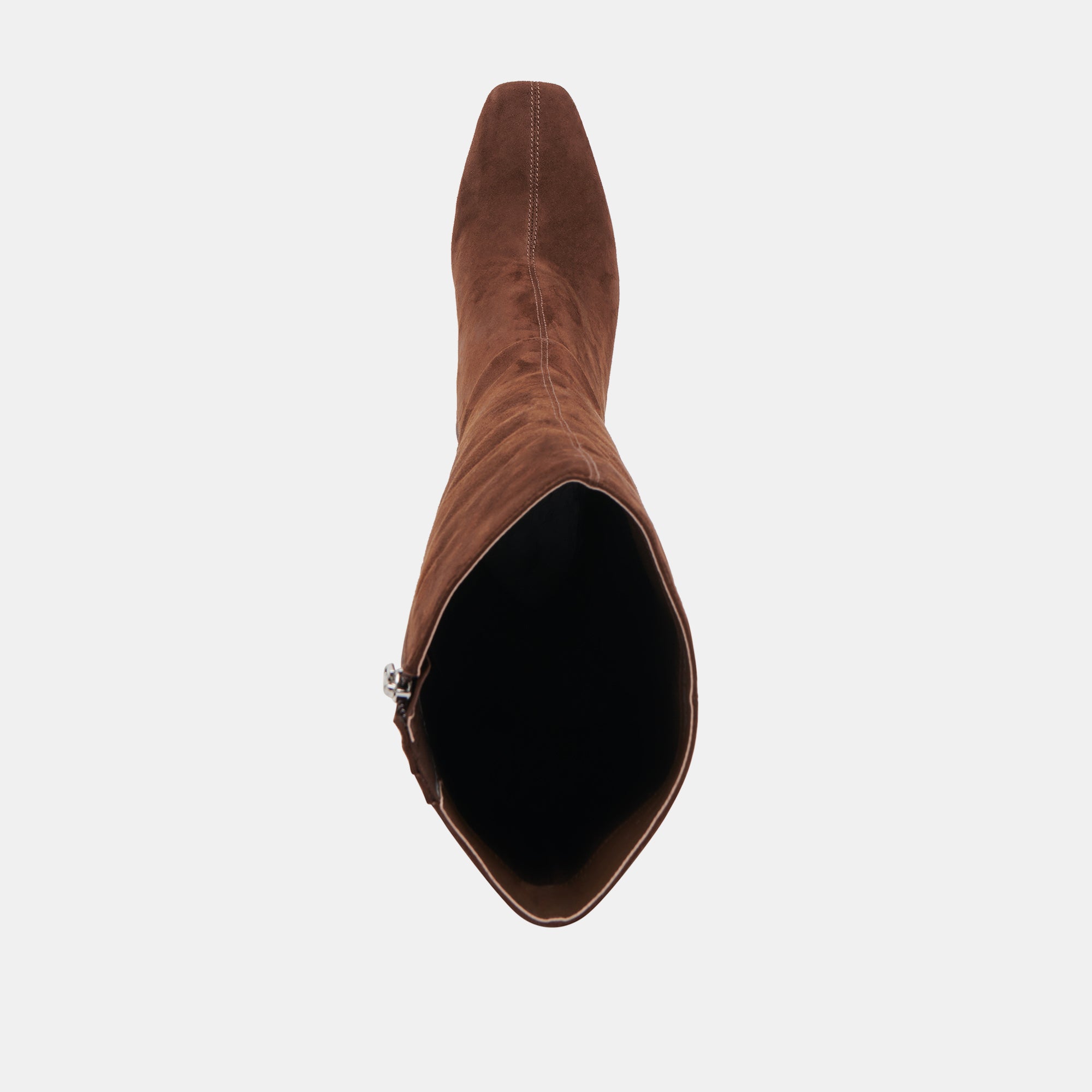 GYRA WIDE CALF DARK BROWN SUEDE