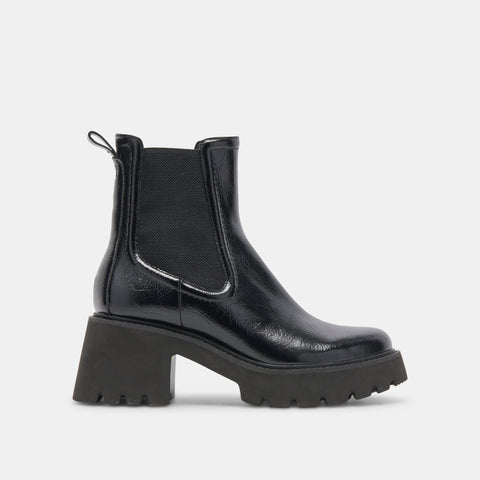 DOLCEVITA HAWK H2O MIDNIGHT PATENT Black Boots & Booties