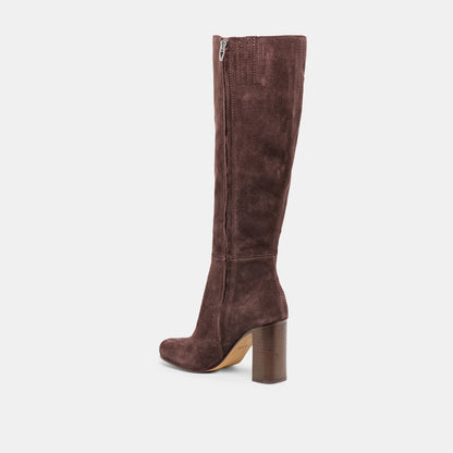 HUDSIN WIDE CALF MAHOGANY SUEDE