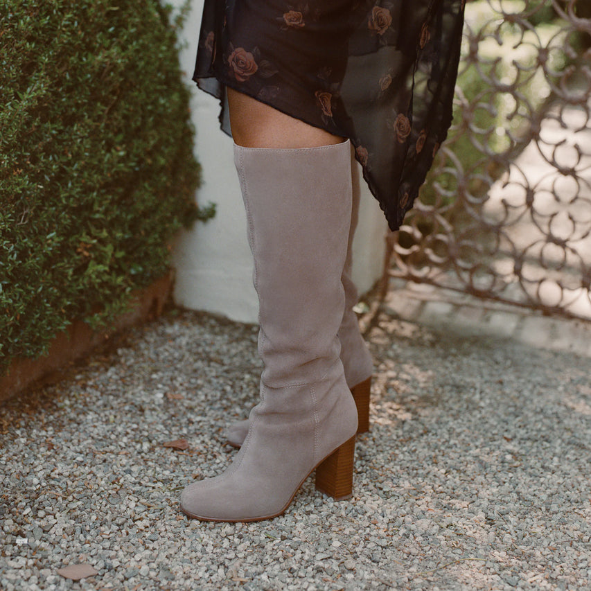 HUDSIN WIDE CALF BARLEY SUEDE